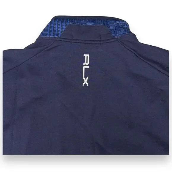 RLX Ralph Lauren Mens Medium Quilted Golf Vest Full Zip Wool Blend NEW $228